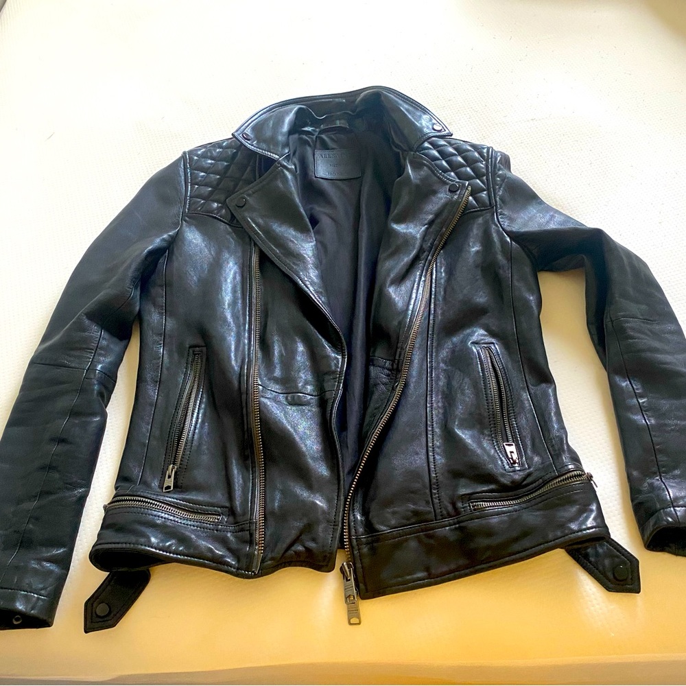 All Saints Conroy Leather Jacket